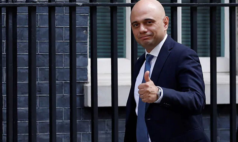پاکستانی نژاد ساجد جاوید برطانیہ کے وزیرخزانہ مقرر
