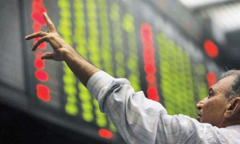 اسٹاک مارکیٹ 485 پوائنٹس کی کمی پر بند