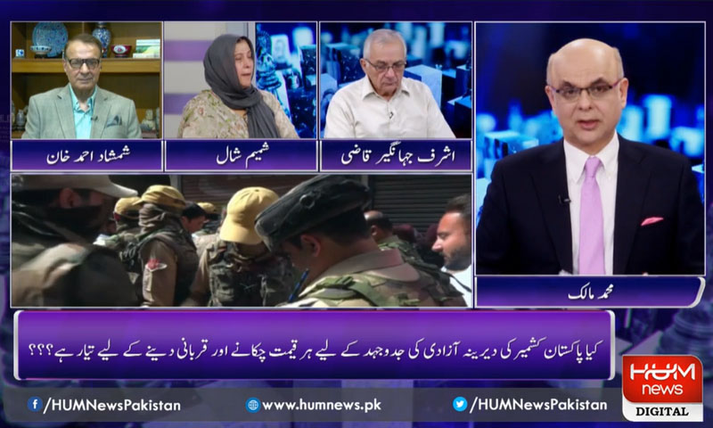 ‘‘پاکستان کو مسئلہ کشمیر سفارتی سطح پر اٹھانا چاہیے’’