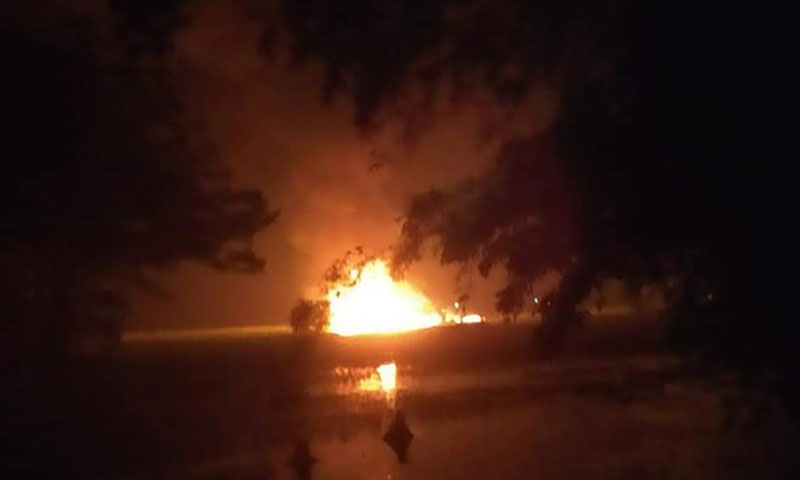 بھارتی ائر فورس کا طیارہ گر کر تباہ