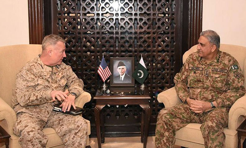 آرمی چیف کی امریکی سینٹ کام کمانڈر سے ملاقات