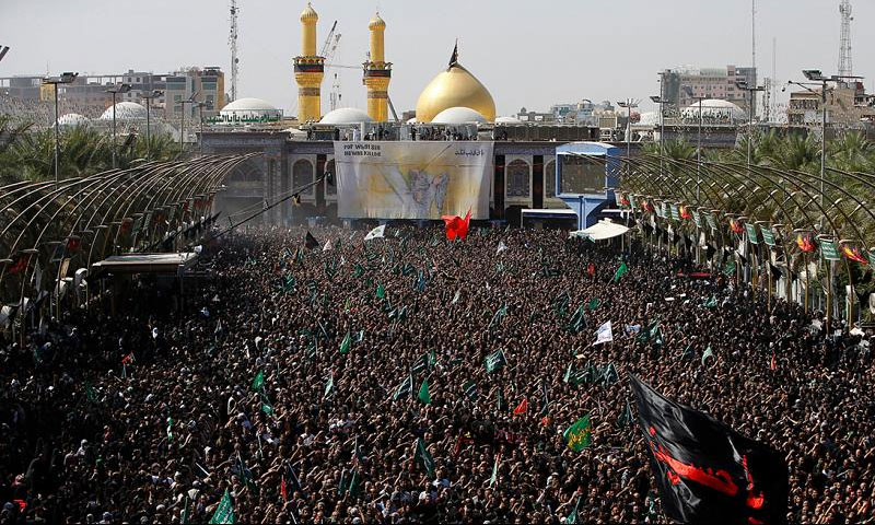 کربلا میں بھگدڑمچنے سے16 افراد جاں بحق75 زخمی