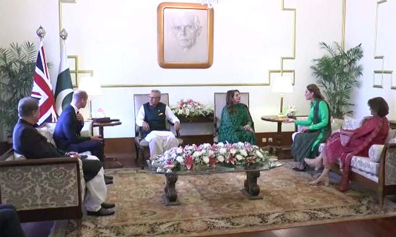 شاہی جوڑے کی صدر اور وزیراعظم سے ملاقات