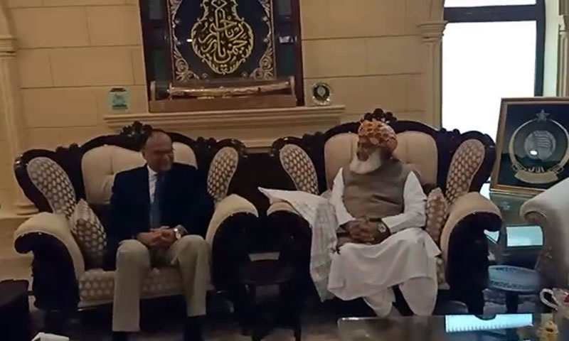 ن لیگ، جے یو آئی (ف) کے وفود کی ملاقات شروع