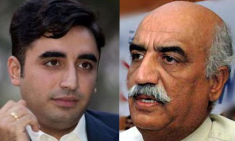 بلاول بھٹو کی خورشید شاہ کو اسپتال میں مبارکباد