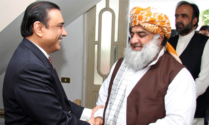 آصف زرداری سے مولانا فضل الرحمان کی اہم ملاقات