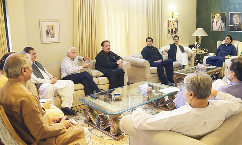 پیپلز پارٹی کا لیاقت باغ میں جلسہ سے قبل اہم اجلاس