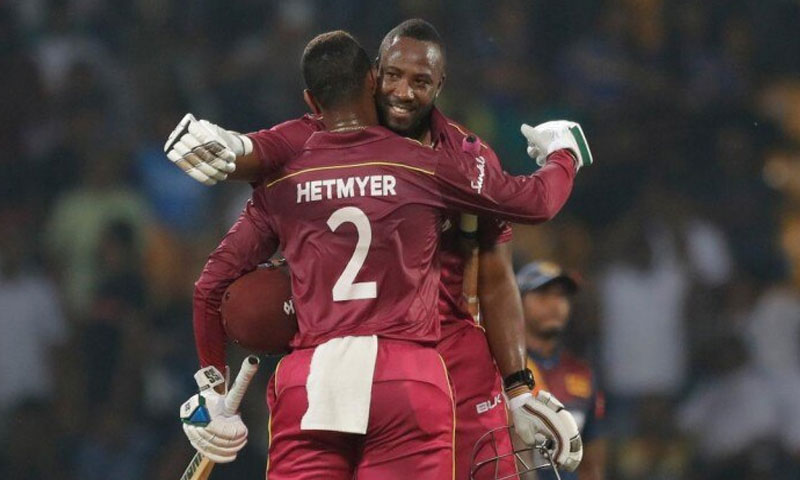 آندرے رسل کے 6 چھکے، سری لنکا کو وائٹ وائش