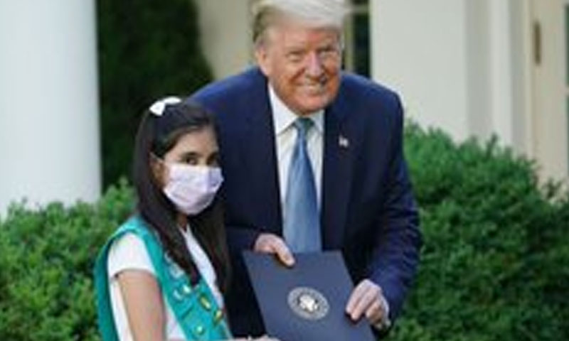 ٹرمپ نے دس سالہ پاکستانی نژاد بچی کو ہیرو قرار دیدیا