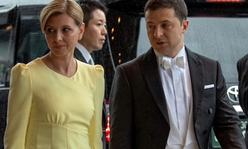 یوکرائن: صدر کی اہلیہ کا کورونا ٹیسٹ مثبت آگیا