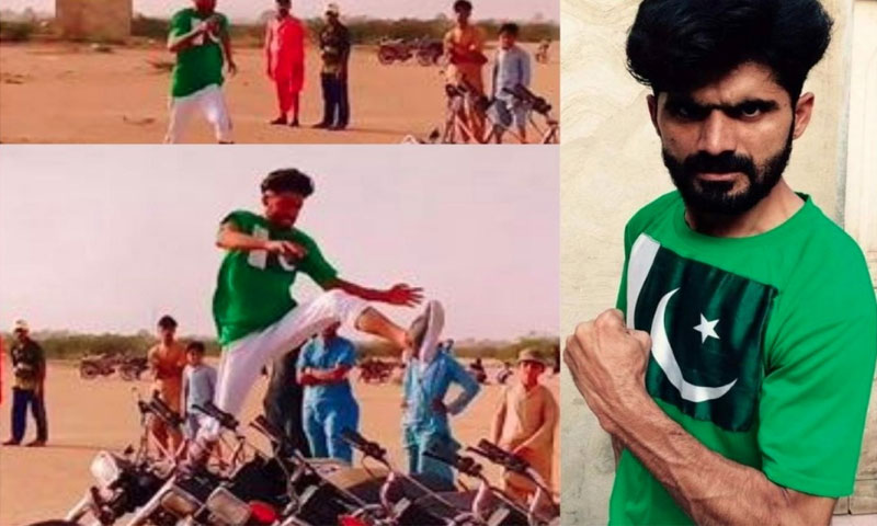 لمبی چھلانگ لگانے والے نوجوان کی ویڈیو وائرل