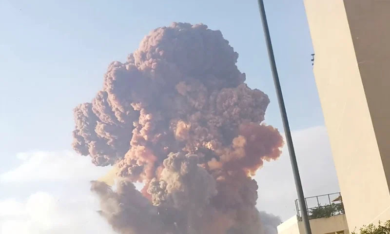 لبنان: بیروت میں دھماکہ، 50 افراد جاں بحق، دو ہزار 500 زخمی