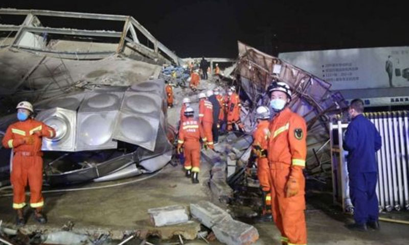 چین: ہوٹل کی عمارت گرنےسے 29 افراد ہلاک چین: ہوٹل کی عمارت گرنےسے 29 افراد ہلاک