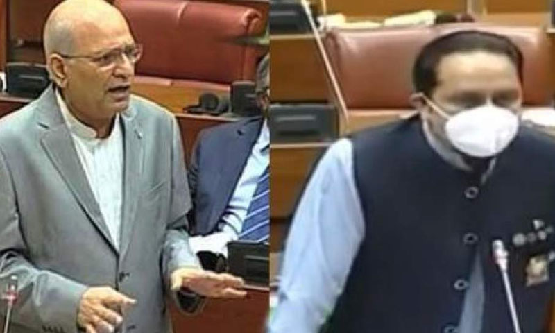 سینیٹ اجلاس: میاں عتیق اور مشاہد اللہ کے درمیان ایک بار پھر تلخ کلامی