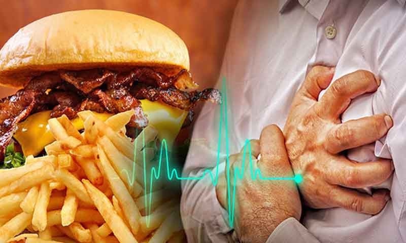 خراب خوراک دل کا دورہ پڑنے کی بڑی وجہ قرار