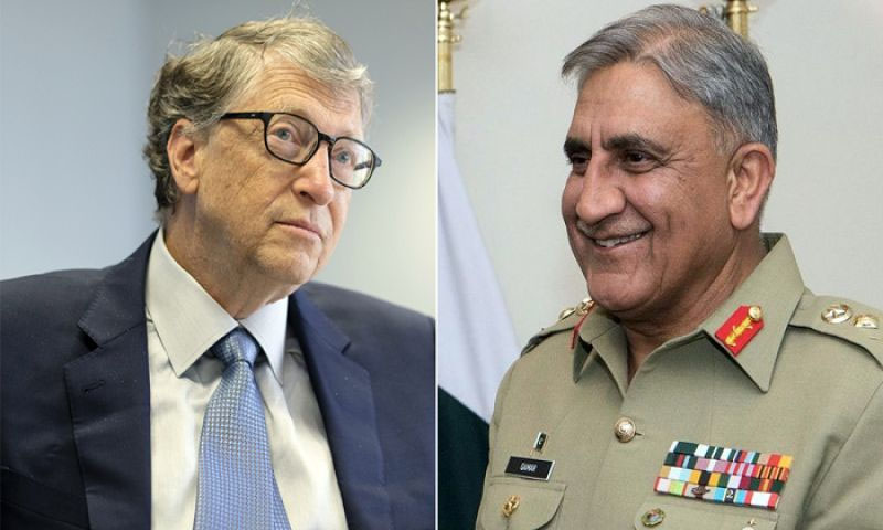 آرمی چیف اور بل گیٹس کے درمیان ٹیلیفونک رابطہ، انسداد پولیو پر تبادلہ خیال