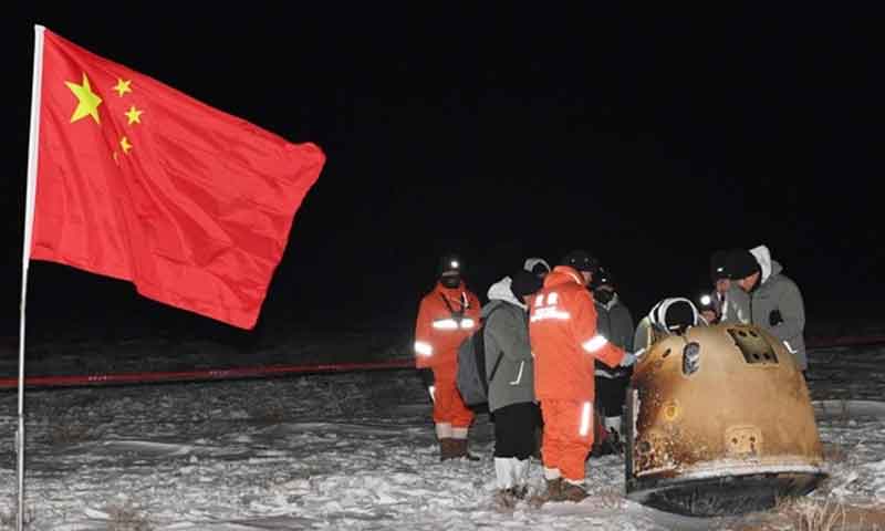 چین چاند سے مٹی اور چٹانی سیمپل لانے میں کامیاب