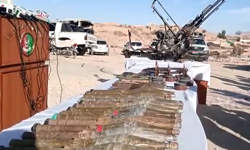 کوہلو: لیویز کی کارروائی، بڑی تعداد میں اسلحہ و گولہ بارود برآمد