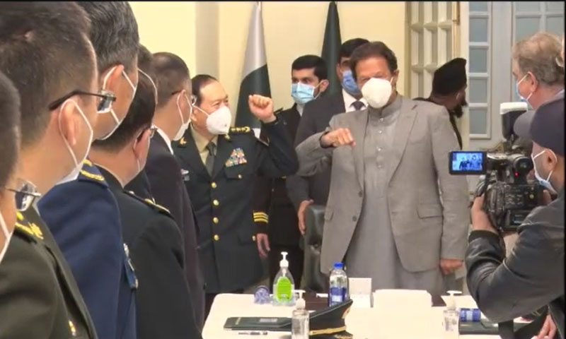 وزیراعظم سے چینی وزیر دفاع کی ملاقات