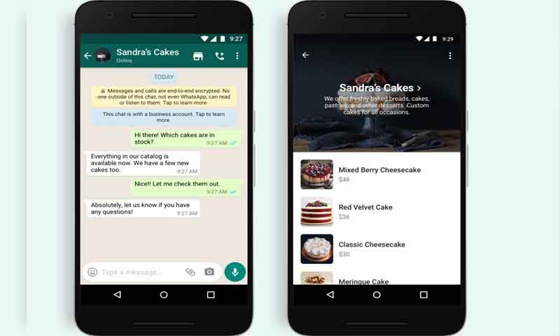 اب واٹس ایپ سے آن لائن خریداری کریں