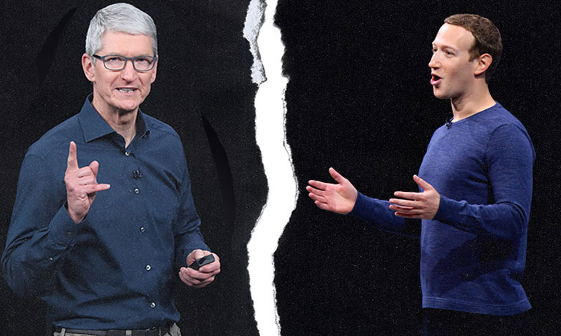 فیس بک اور ایپل آمنے سامنے آگئے