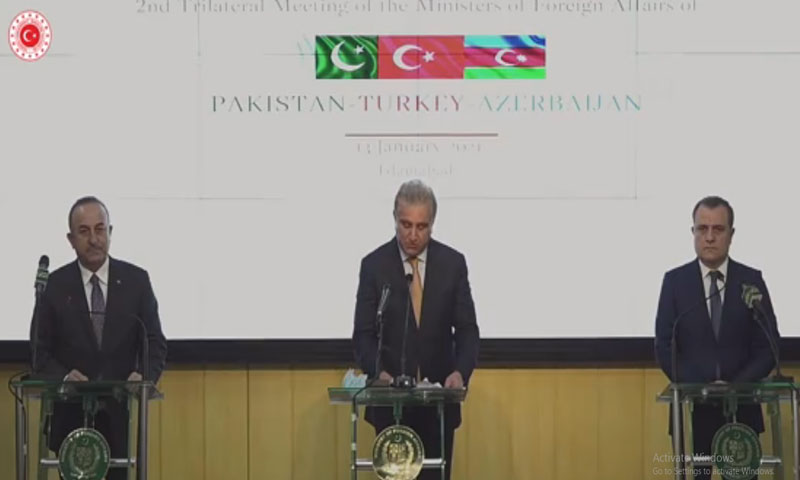 پاکستان، ترکی اور آذربائیجان: سہ ملکی مذاکرات باقاعدگی سے کرانے پر متفق
