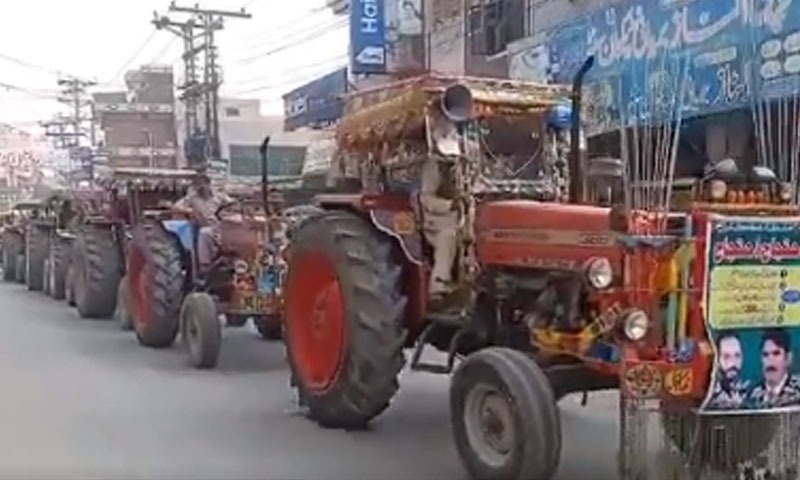 پاکپتن: کسانوں کی احتجاجی ٹریکٹر ریلی، 184 افراد پر مقدمہ درج
