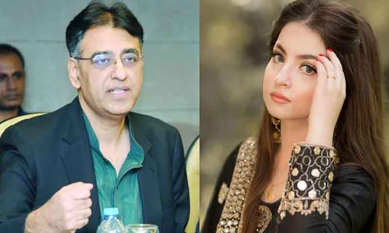 اسد عمر نے ’پارری گرل‘ کو مستقبل کی سیاستدان قرار دے دیا