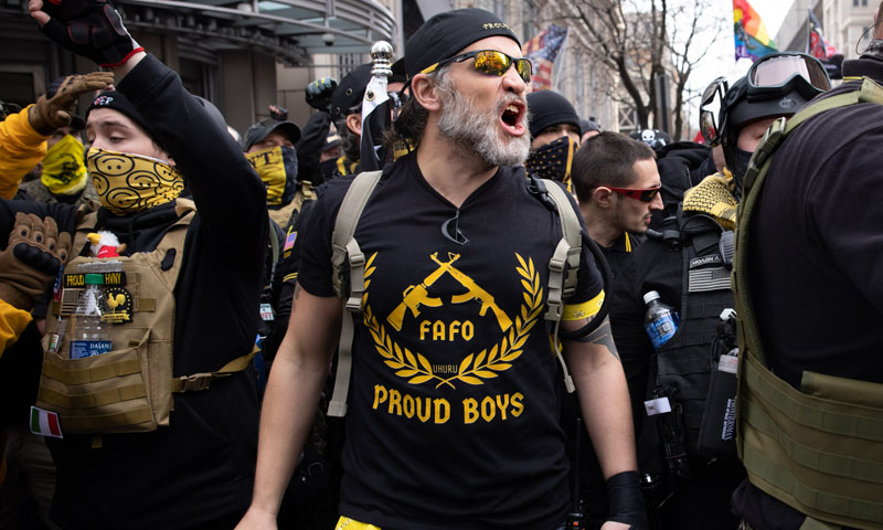 سفید فام بالادستی کا حامل پراؤڈ بوائز: دہشت گرد گروپ قرار دیدیا گیا