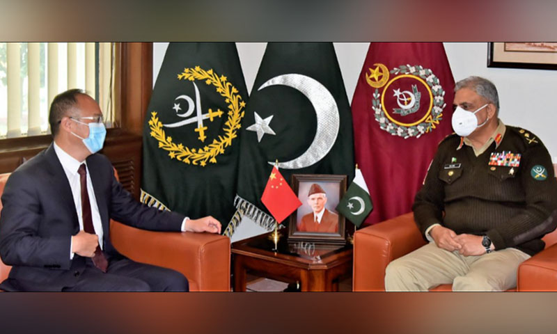 آرمی چیف سے چینی سفیر کی ملاقات