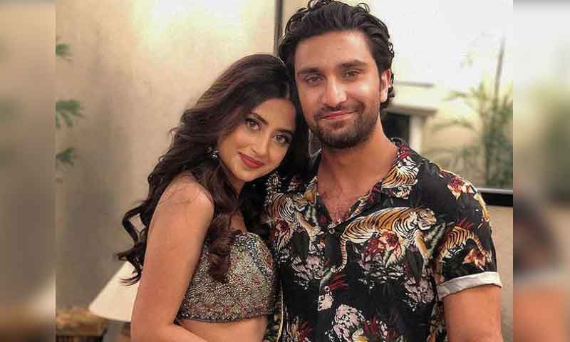 شادی کی پہلی سالگرہ پر احد کا سجل کے نام پیار بھرا پیغام 