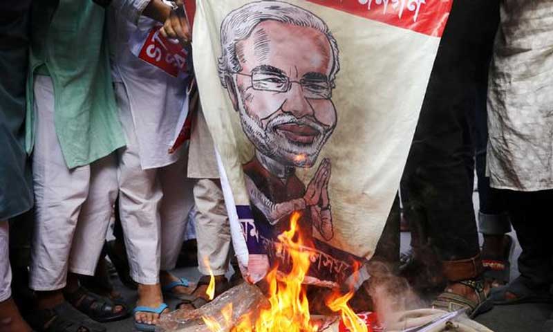 مودی کا دورہ بنگلہ دیش: پرتشدد مظاہرے،4 جاں بحق،درجنوں زخمی