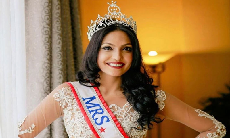 سابق مس سری لنکا کو پولیس نے گرفتار کر لیا