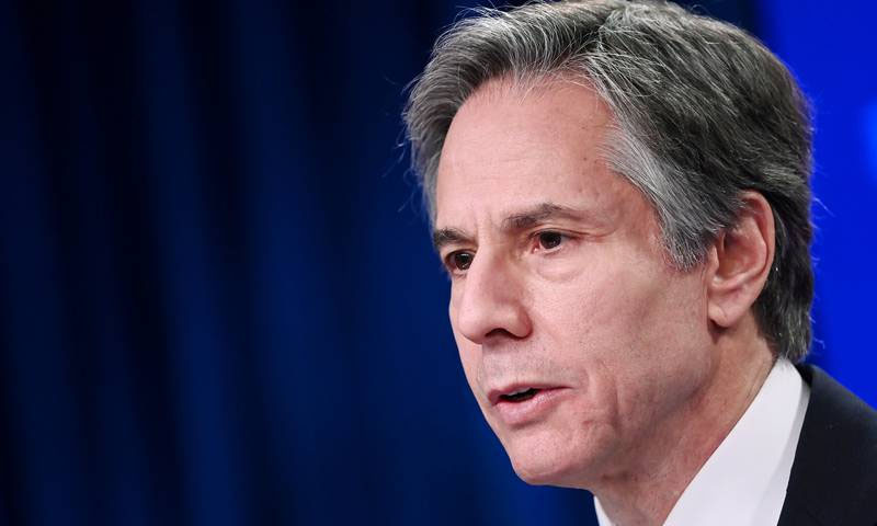 فلسطینیوں کی جبری بیدخلی سے جنگ دوبارہ چھڑ سکتی ہے، انتھونی بلنکن