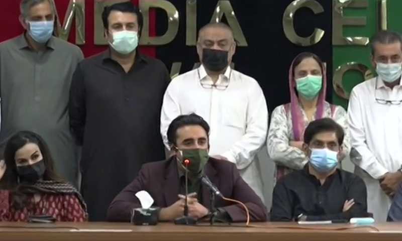 بلاول کا صدر عارف علوی اور وزیر قانون فروغ نسیم کے استعفے کا مطالبہ