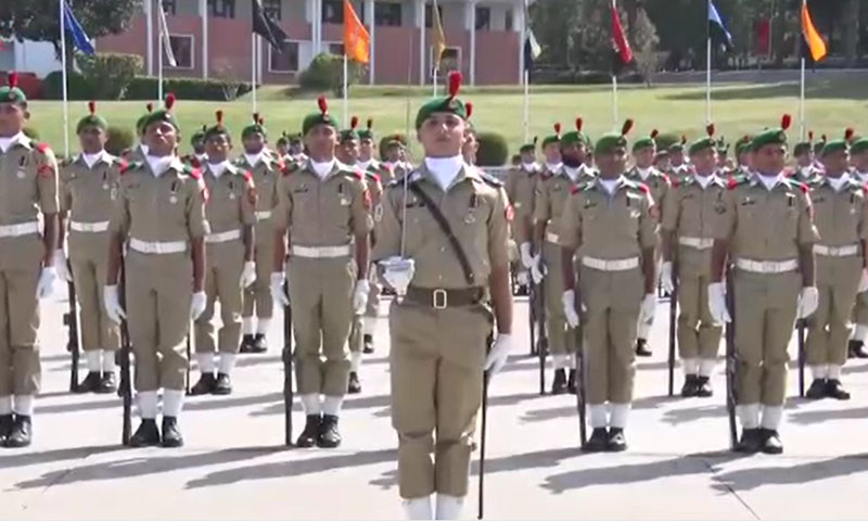 پاکستان ملٹری اکیڈمی کاکول میں پاسنگ آؤٹ پریڈ کی تقریب