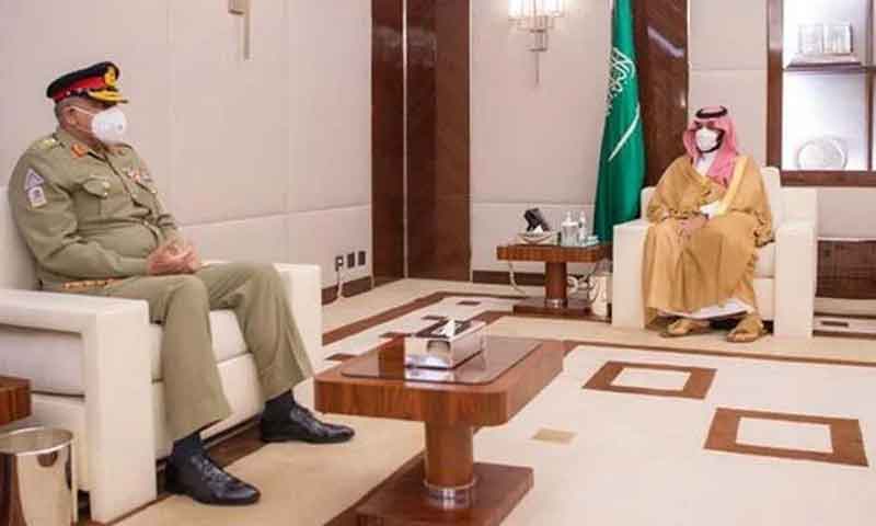 آرمی چیف کی سعودی ولی عہد سے ملاقات: سعودی عرب اور حرمین شریفین کے دفاع کے عزم کا اظہار