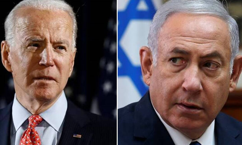 اسرائیل کشیدگی میں کمی لائے، جوبائیڈن کا نیتن یاہوکو فون