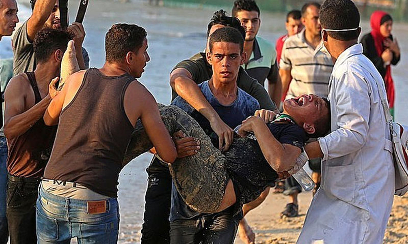 مصر: زخمی فلسطینیوں کیلیے اسپتالوں کے دروازے کھولنے کا فیصلہ