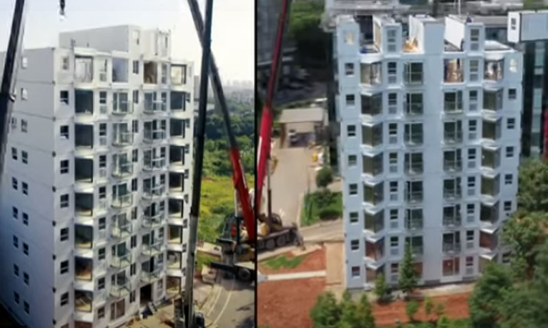 چین: ایک دن میں 10 منزلہ عمارت تیار چین: ایک دن میں 10 منزلہ عمارت تیار