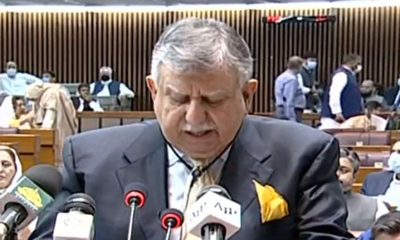مالی سال 22-2021: 8 ہزار 487 ارب روپے کا بجٹ قومی اسمبلی میں پیش