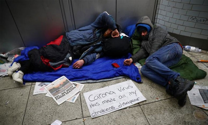 کورونا وائرس: امریکہ میں سینکڑوں افراد بے گھر ہو گئے