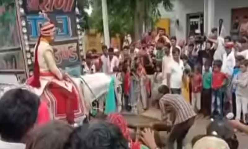 گھوڑا دلہے کو لے کر بھاگ گیا، ویڈیو وائرل
