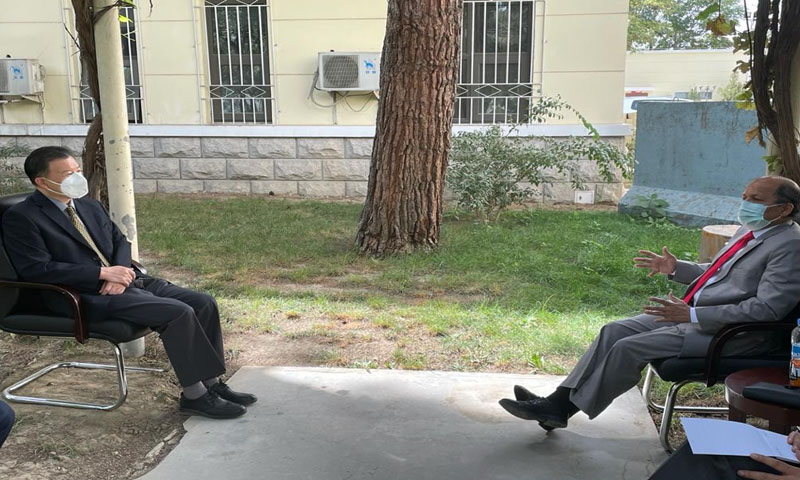 افغانستان میں وسیع البنیاد حکومت کا قیام: پاکستان اور چین کا تبادلہ خیال
