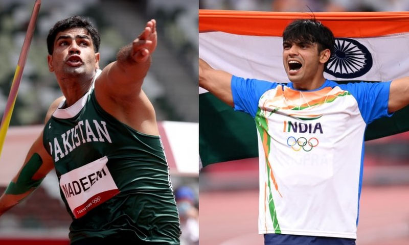 پاکستانی ارشد ندیم بھارتی نیرج چوپڑا کیلئے خوش قسمت؟