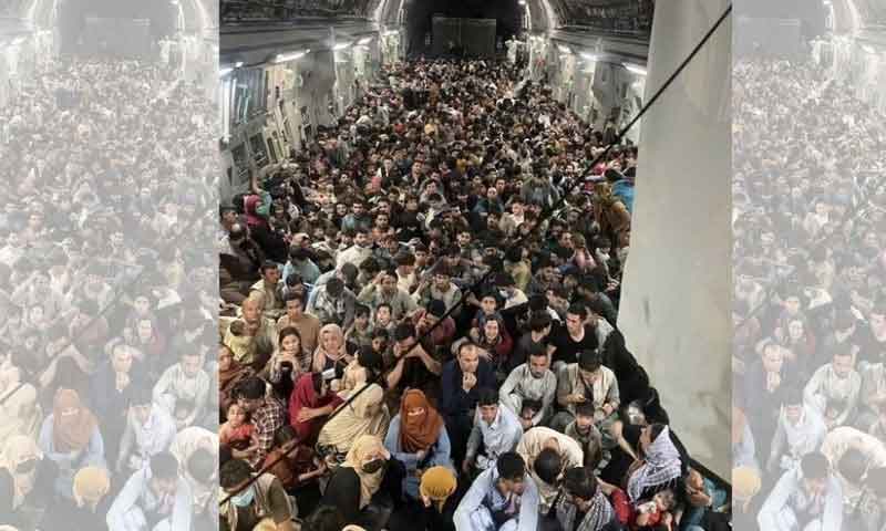 کابل ایئر پورٹ کے نا قابل یقین مناظر