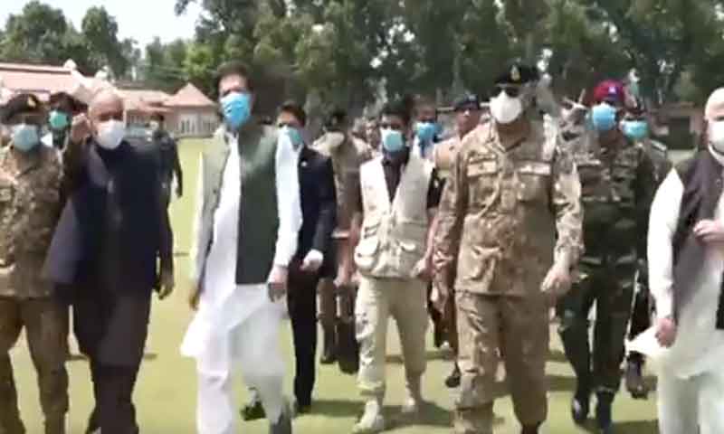وزیراعظم اور آرمی چیف کا پشاور کور ہیڈ کوارٹر کا دورہ