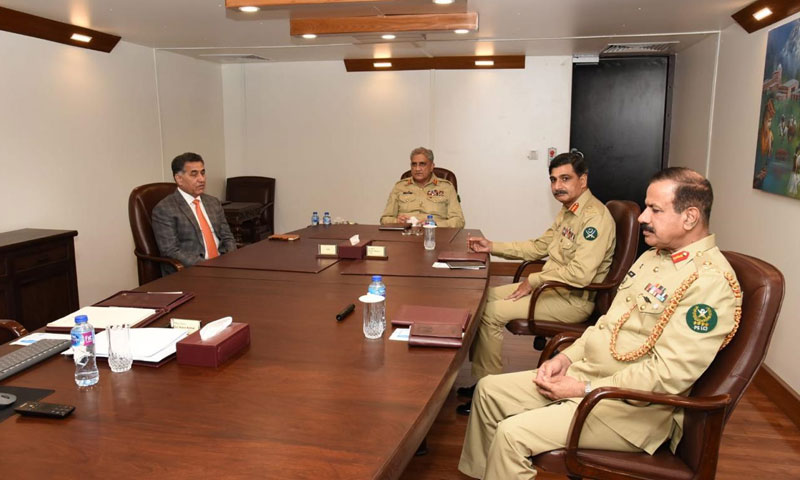 آرمی چیف کا آئی ایس آئی ہیڈکوارٹر کا دورہ