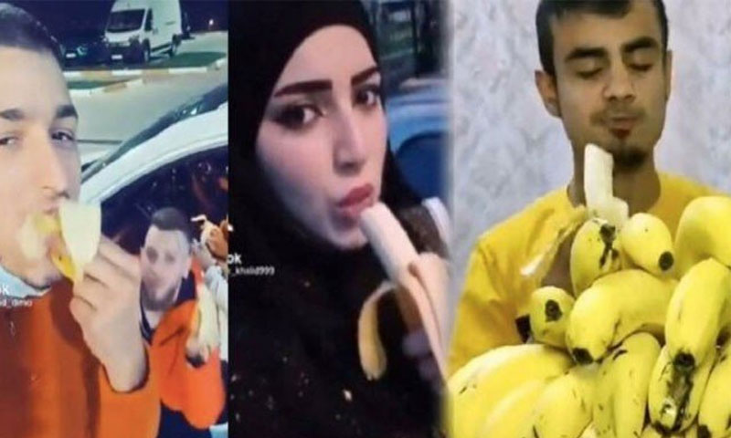 کیلے کھانے پر 7 پناہ گزین ملک بدر