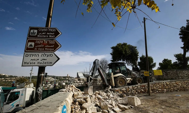 مسجد اقصیٰ کے قریب اسرائیل نے قدیم قبرستان مسمار کردیا